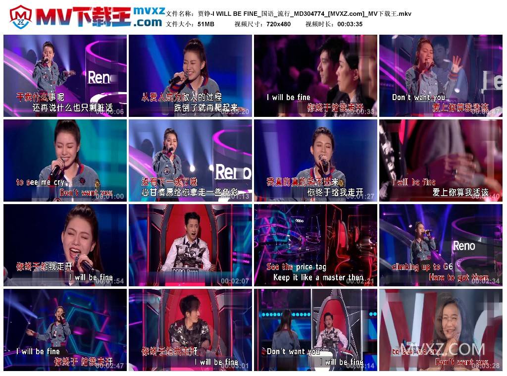 贾铮-I WILL BE FINE_国语_流行_MD304774